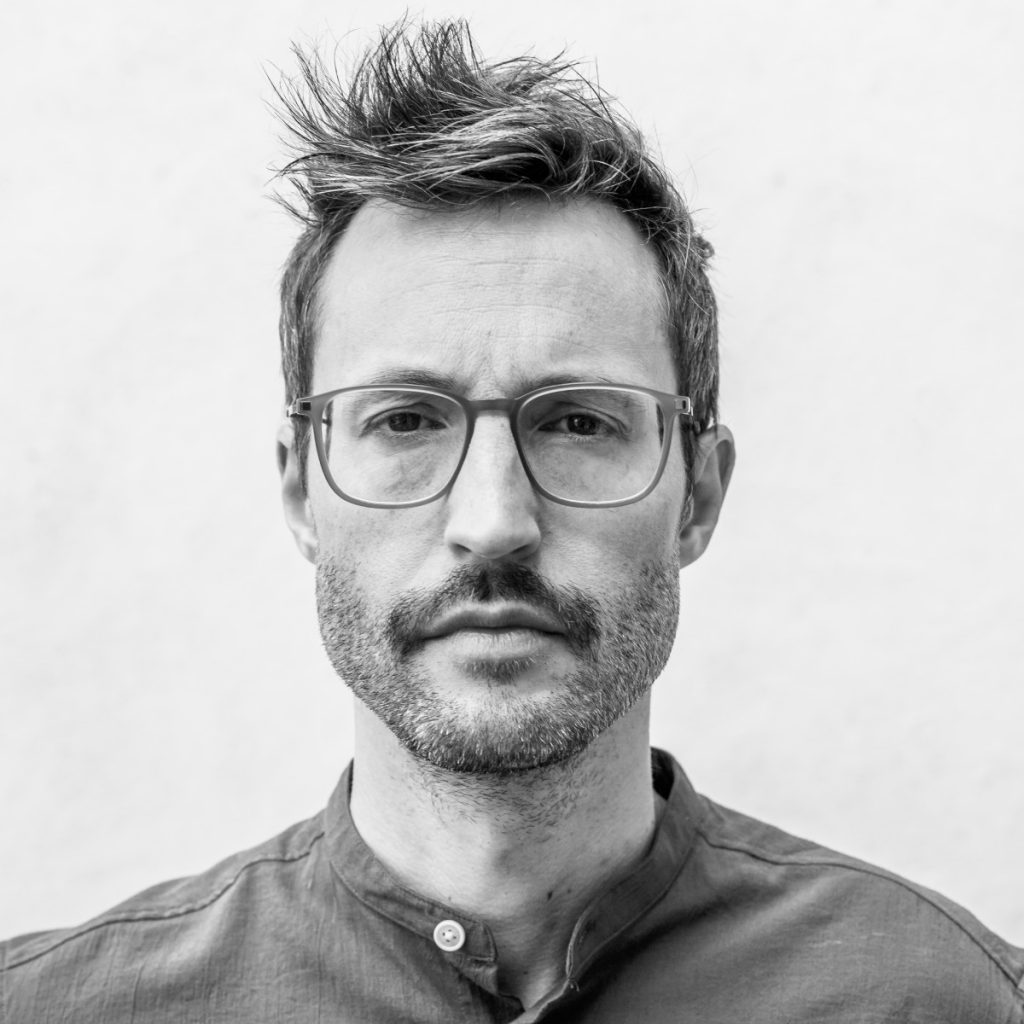 Black-and-white portrait of composer Roy Bemelmans